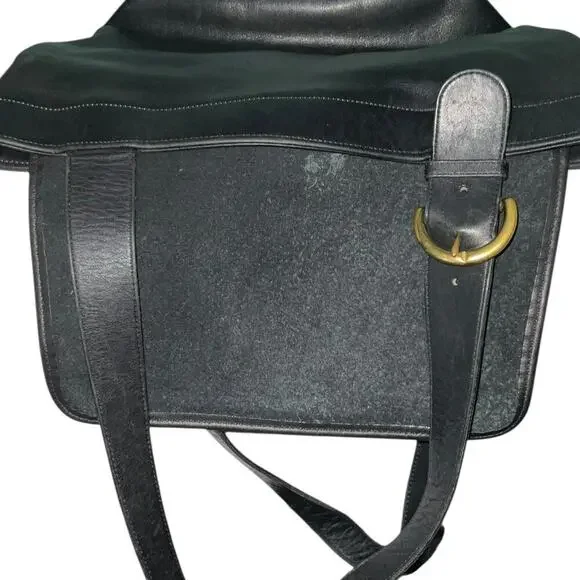 COACH Vintage Waverly  Black Leather Hobo Shoulder Bag Made in United States - Picture 12 of 15